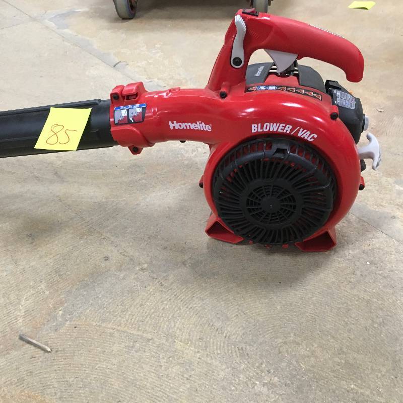 Homelite 150 MPH 400 CFM 26cc Gas Handheld Blower Vacuum in working condition