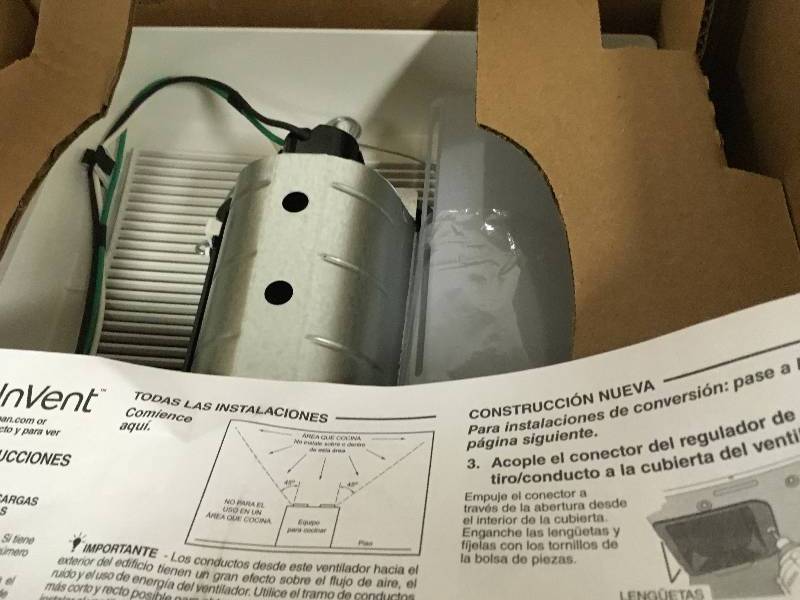 Nutone InVent Series 80 CFM Ceiling Exhaust Bath Fan with Light
