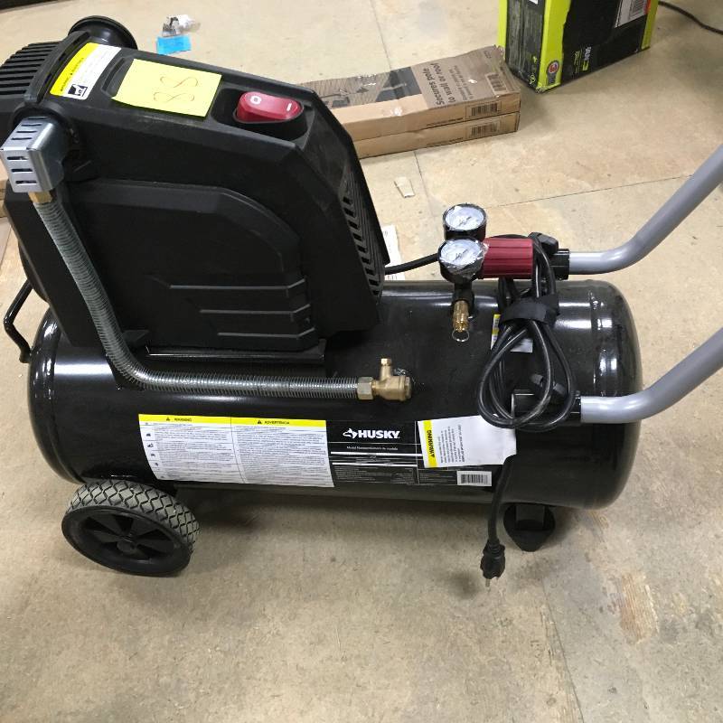 Husky 8 Gal. Portable Oil Free Electric Air Compressor. in like New working conditions