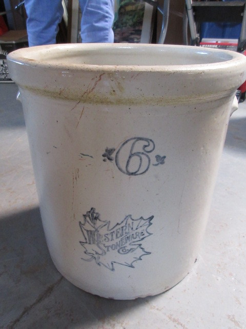 lot 503 image: WESTERN STONEWARE 6 GALLON CROCK