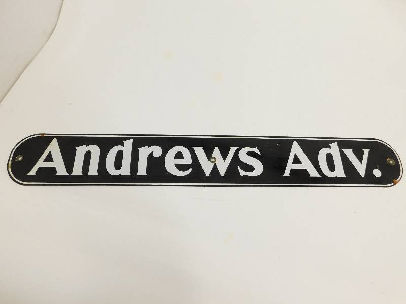 lot 31 image: Metal Andrews Adv. Sign