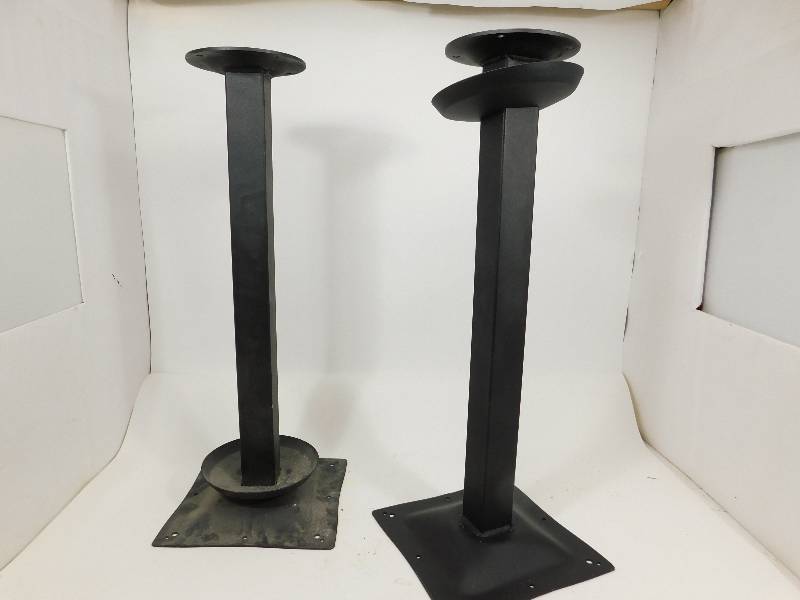 lot 63 image: Two Black Metal Table Bases
