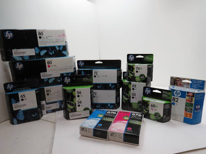 lot 3 image: HUGE LOT OF INKS AND TONERS FROM HP