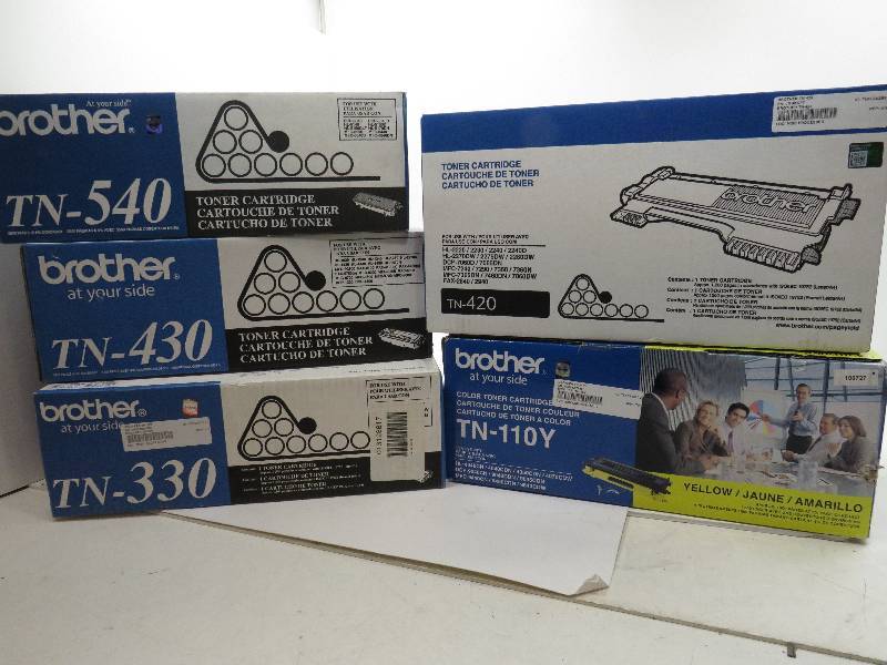 lot 12 image: HUGE LOT OF 5 BROTHER TONERS