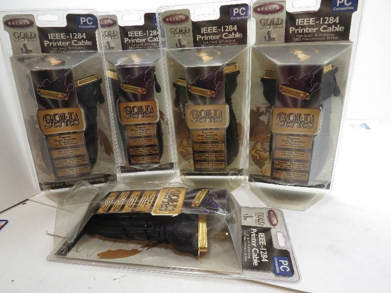 lot 29 image: HUGE LOT OF PRINTER GOLD SERIES CABLES