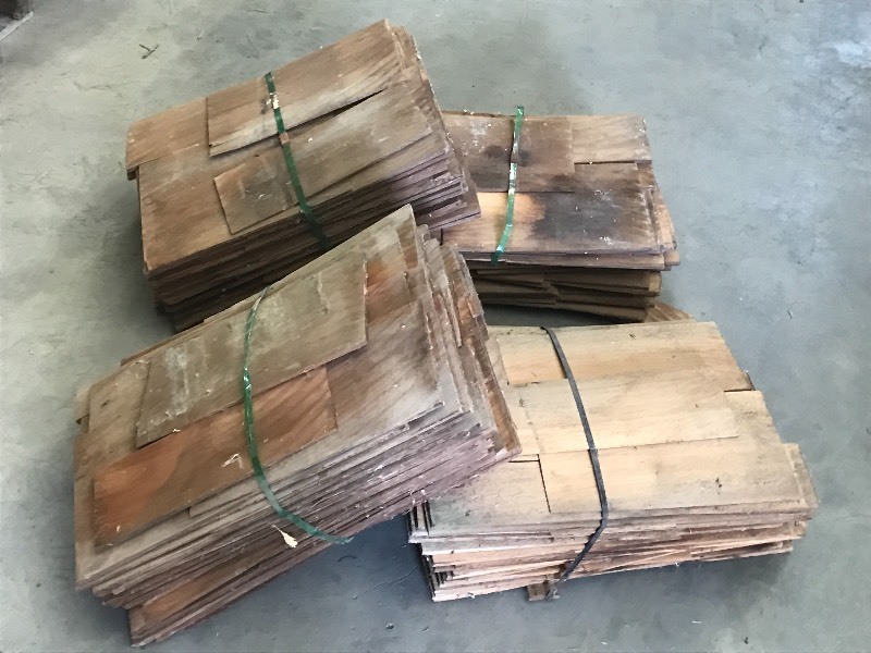 lot 45 image: (4) Bundles Of Cedar Shake Shingles...