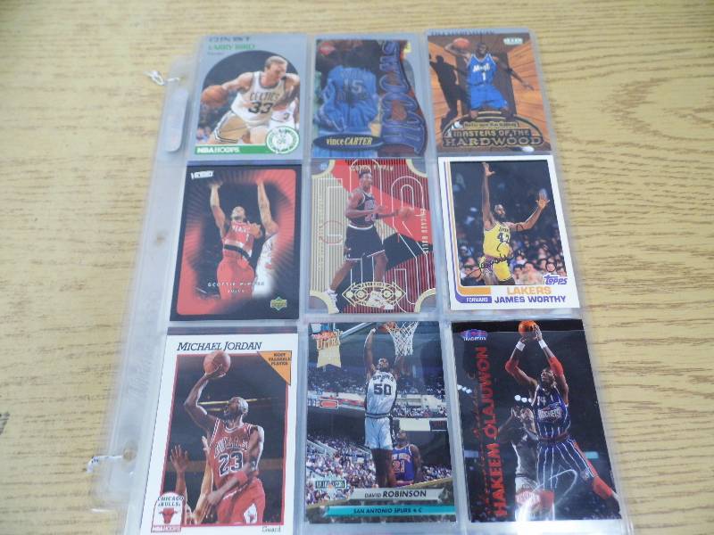 lot 94 image: 6 Pages of Basketball Cards