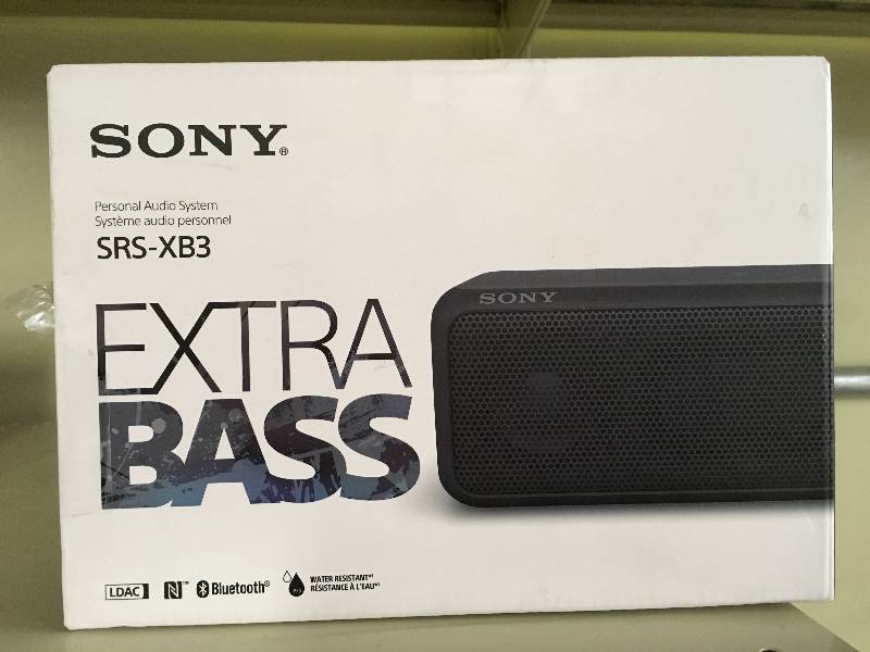Sony SRS-XB3 Bluetooth Speaker, Retail $89.99