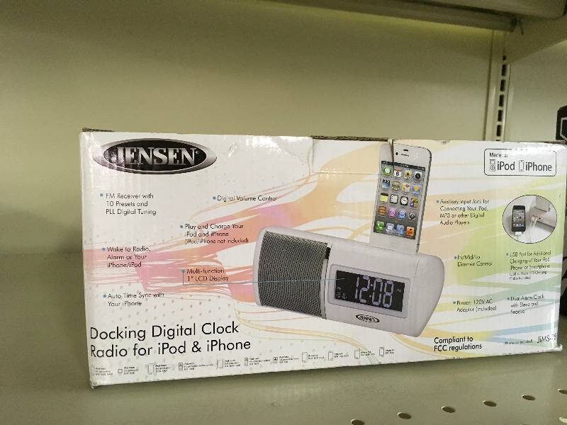 Jensen Docking Digital Clock Radio, Retail $34.99