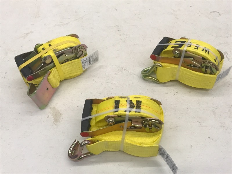 (3) New Keeper 2x27ft Ratchet Stra...