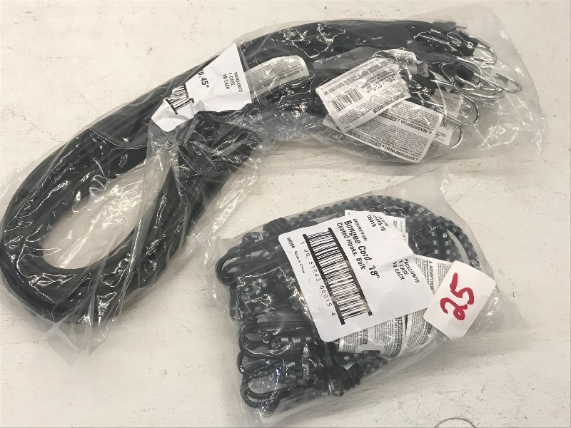 Lot Of New 10-Pack Of 18 Bungee S...
