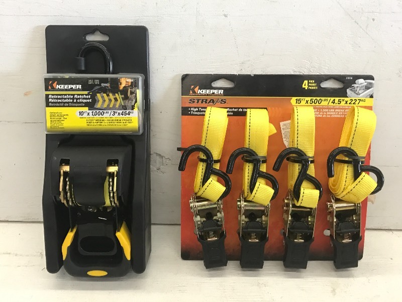 Lot Of New 10x1000# Ratchet Strap...