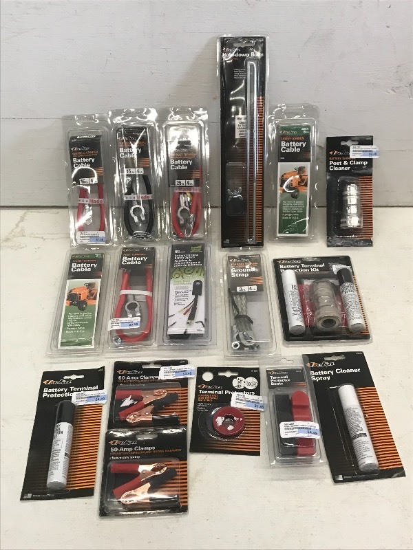 Large Lot Of New Battery Cables, B...