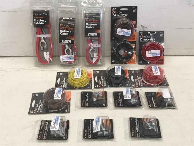 Large Lot Of New Battery Cables, B...