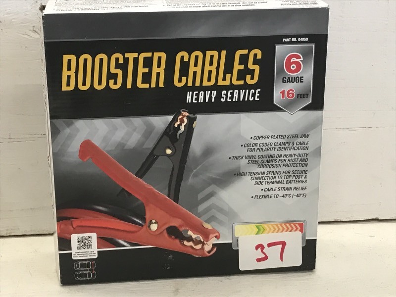 New 6-Gauge 16ft Booster Cable Set ...