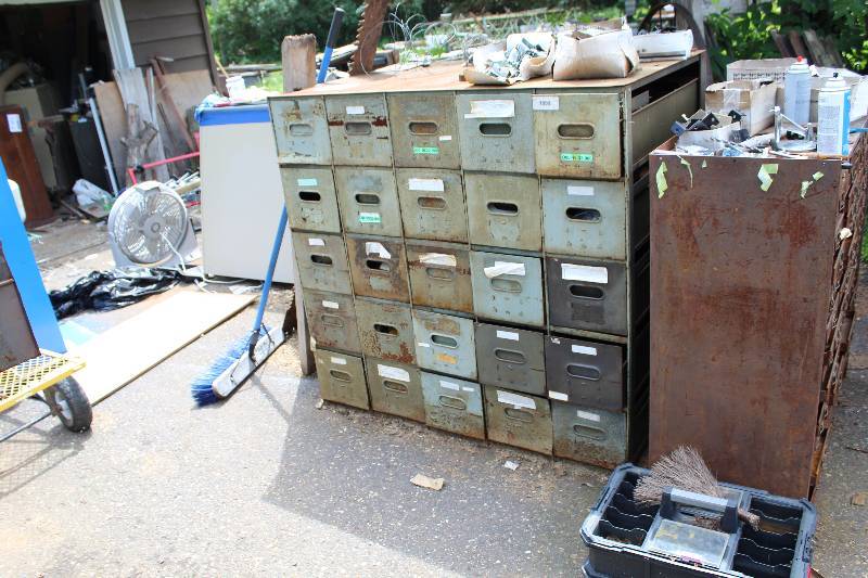 25-Drawer Metal File Cabinet System