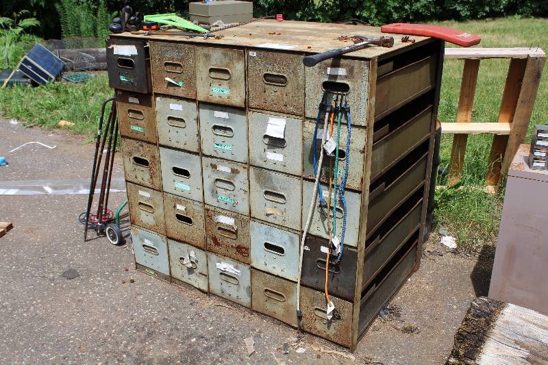 25-Drawer Metal File Cabinet System