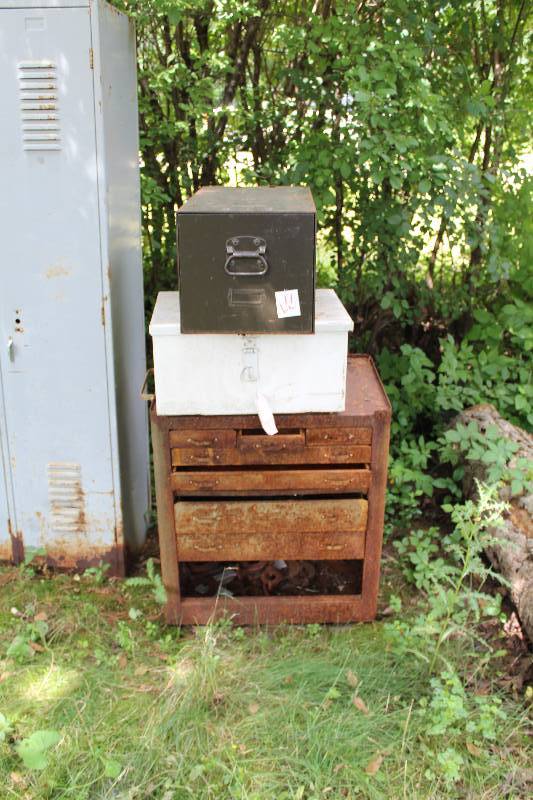 Lot of (3) Misc. Metal Storage Containers
