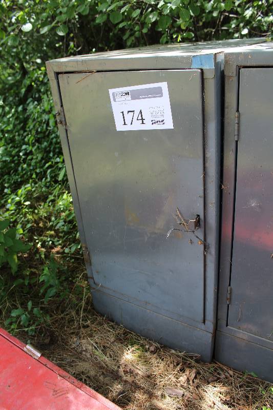 1-Door 2-Shelf Metal Storage Cabinet