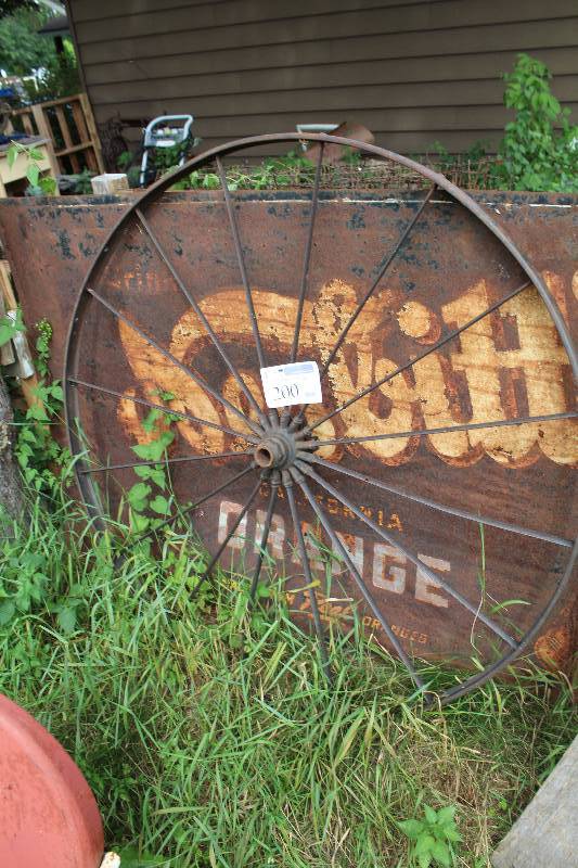 Metal Wagon Wheel