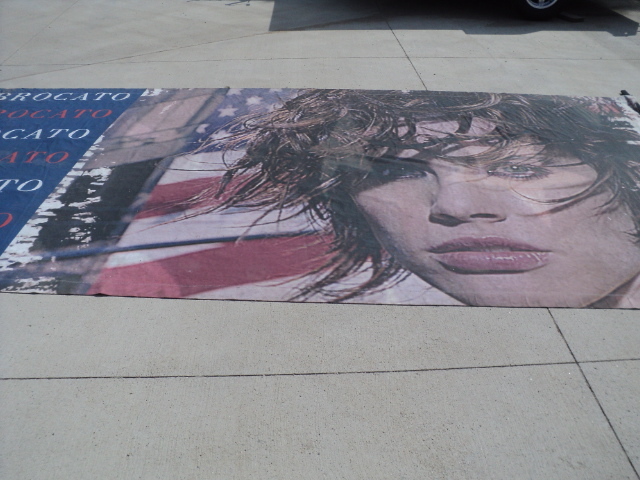 lot 17 image: Brocato Canvas 14 x 8 cover girl...