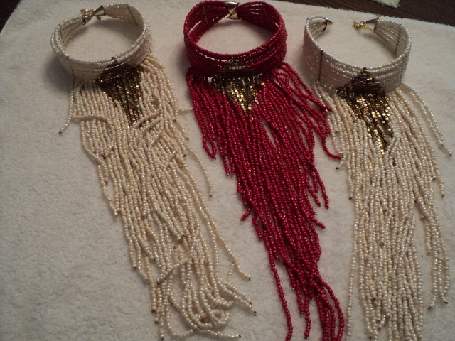 lot 35 image: costume necklaces...