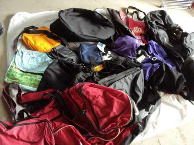 lot 54 image: bags and more bags...