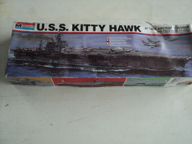 lot 62 image: U.S.S. Kitty Hawk model kit...