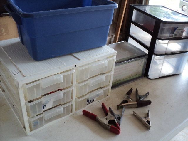 lot 70 image: 3 storage containers, napkin dispen...