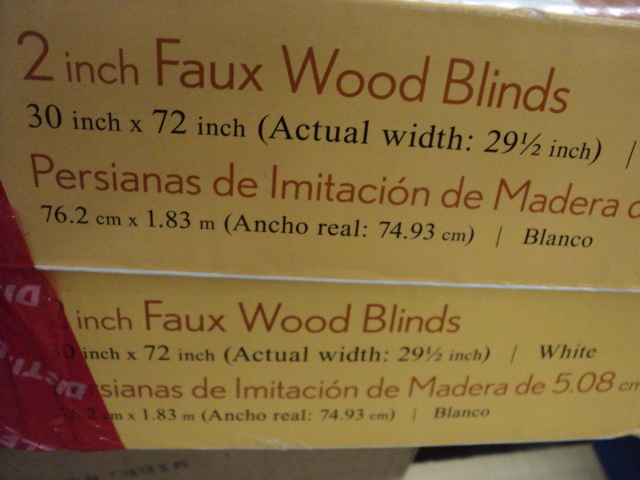 lot 97 image: 2 blinds 30 x 72...