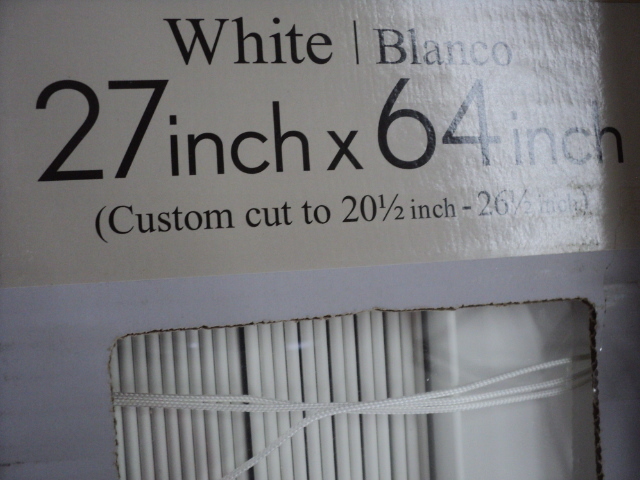 lot 98 image: 3 blinds 27 x 64 and 27 x 72...