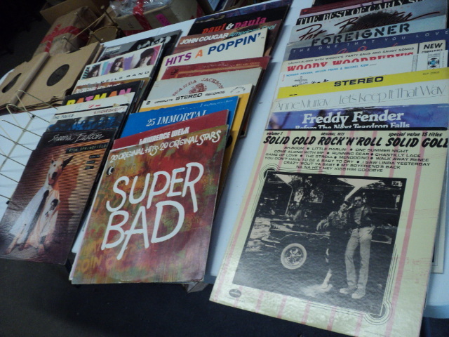 lot 174 image: records and record rack...