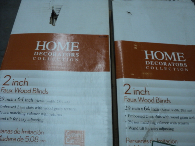 lot 244 image: 3 blinds 29x64...