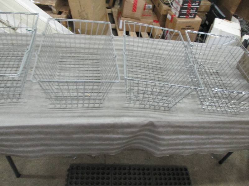 Lot of 4 Metal Baskets 20.5x14 inch...