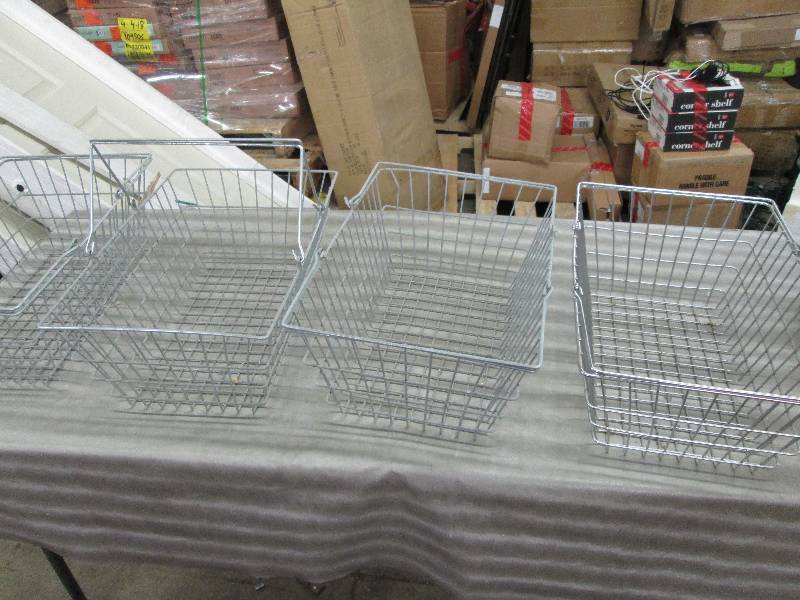 Lot of 4 Metal Baskets 20.5x14 inch...