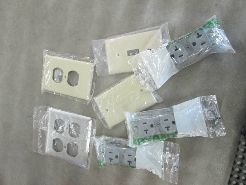 3 Electrical Outlets, Switchplates...