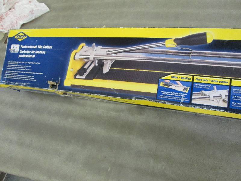 QEP 21 in. Ceramic Tile Cutter open...