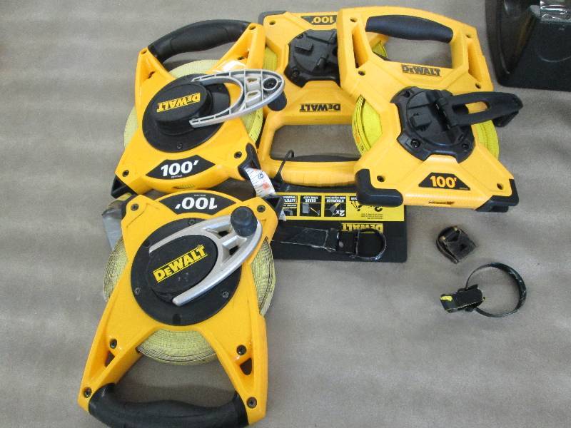 Lot of 4 Dewalt 100 meaduring Tapes...