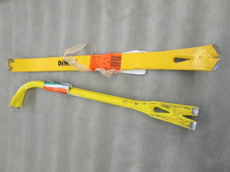 2  Small Wrecking Bars, one damaged...