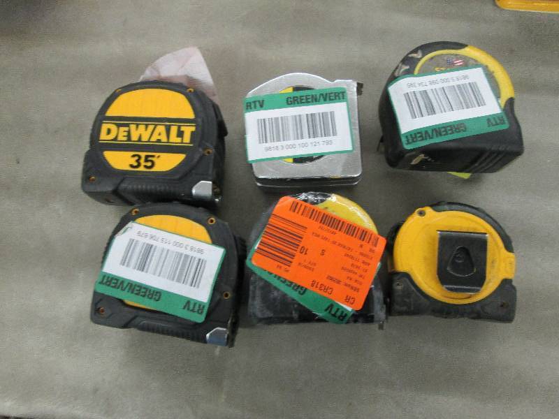 Lot of 6 Measuring Tapes in varying...