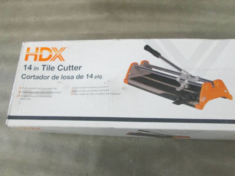 HDX 14 in. Rip Ceramic Tile Cutter ...