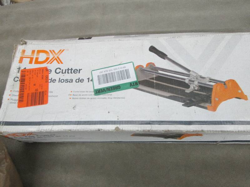 HDX 14 in. Rip Ceramic Tile Cutter ...
