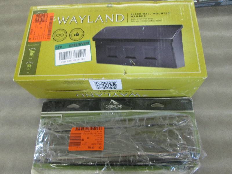 Mail Slot, Wayland Black Wall Mount...