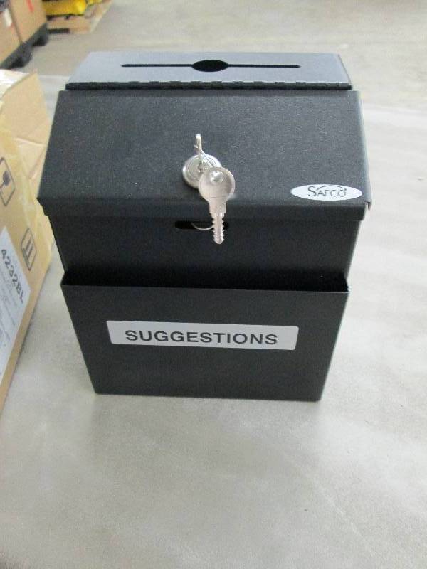 Safco Steel Suggestion Drop Box wit...
