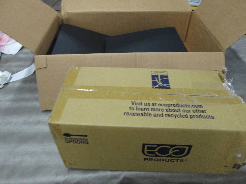 Eco Products Recycled Black Spoons,...