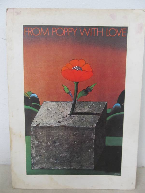 lot 34 image: Vintage Milton Glaser Record Store Poster