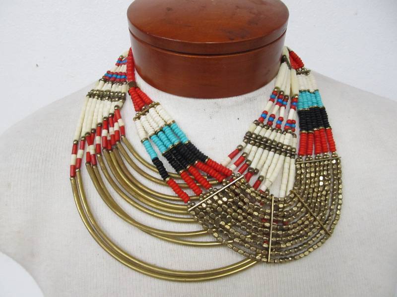lot 47 image: Pair of Native AmericanSouthwestern Necklaces