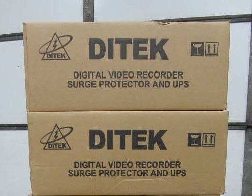 lot 106 image: Lot of (2) DITEK DTK-DRP16 Digital Video Recorder Surge Protector & UPS