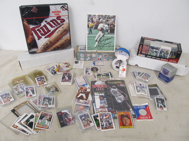 lot 147 image: Lot of Assorted Sports Cards Memorabilia etc