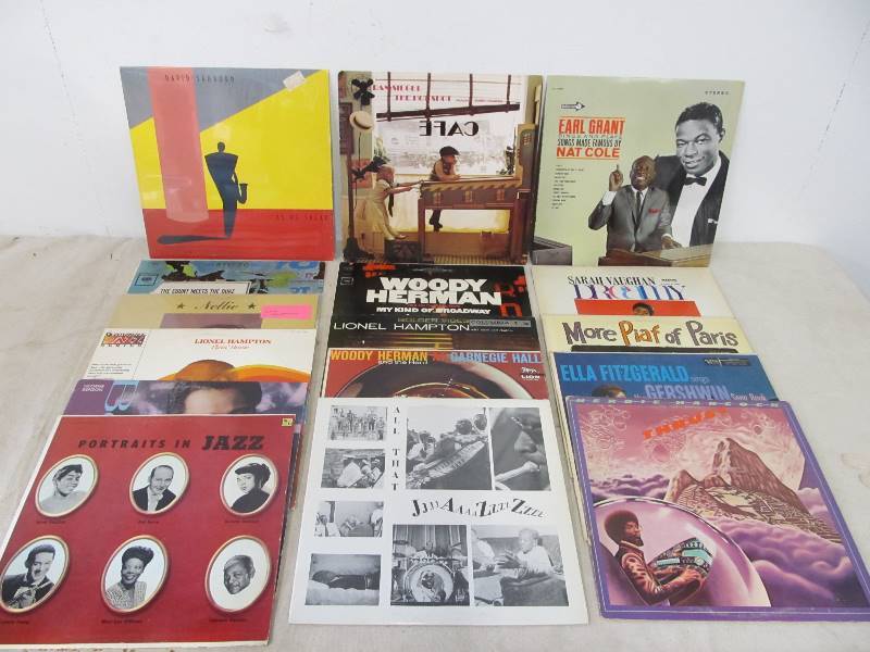 lot 182 image: Lot of 12 Assorted Vinyl JAZZ Records
